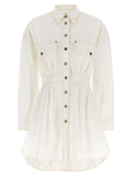 Versace White Cotton Short Dress