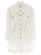 Versace White Cotton Short Dress