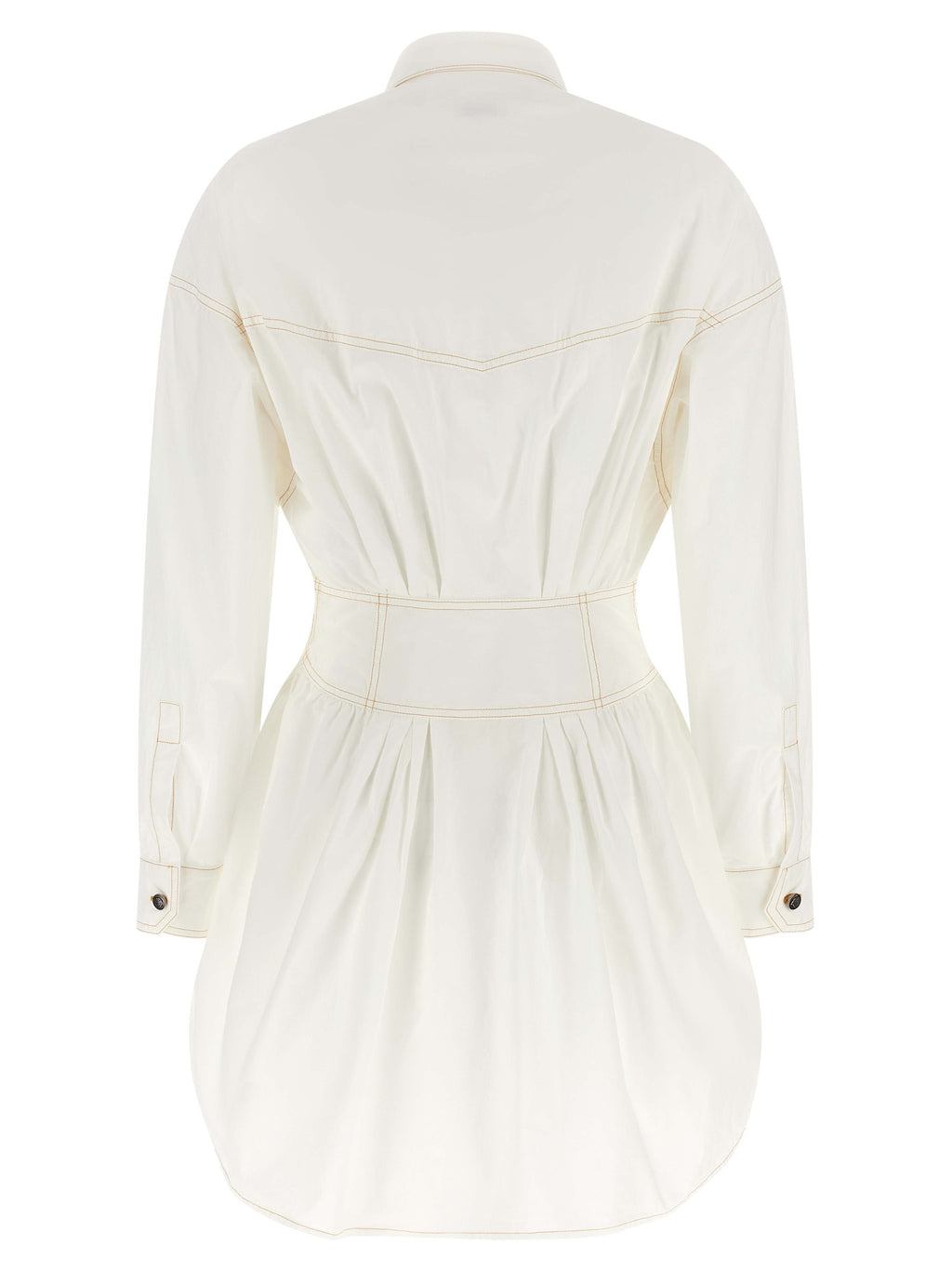 Versace White Cotton Short Dress