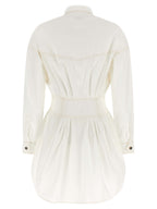 Versace White Cotton Short Dress