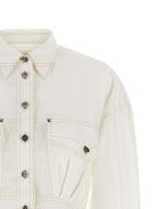 Versace White Cotton Short Dress