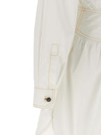 Versace White Cotton Short Dress