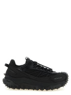 Moncler Black Leather Athletic Sneakers