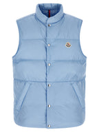 Moncler Blue Polyamide Sleeveless Jacket