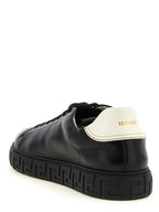 Versace Bicolor Calfskin Low Top Sneakers