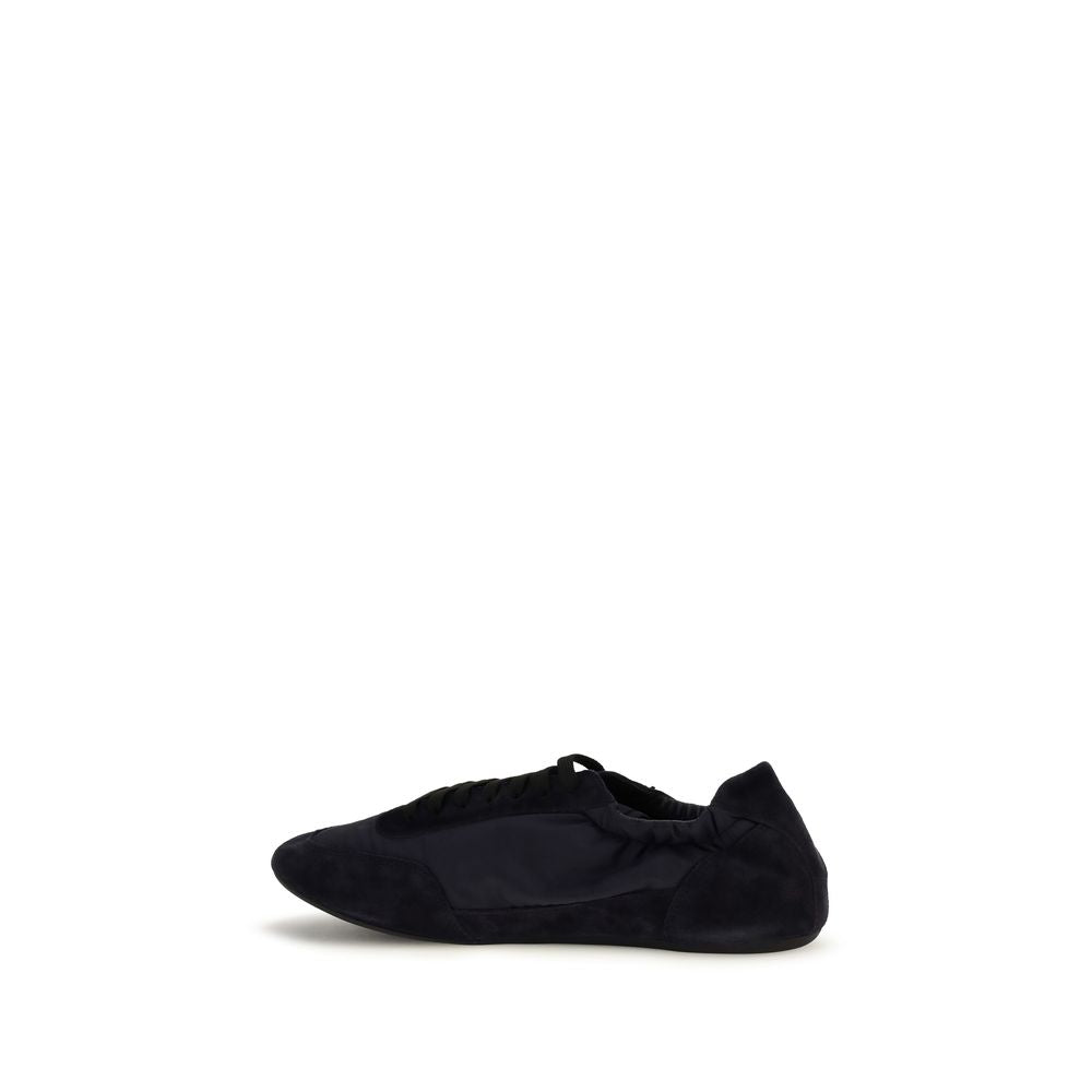 Prada Blue Calf Leather Bos Taurus Athletic Sneakers