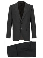 Hugo Boss Gray Virgin Wool Two-Piece Suit