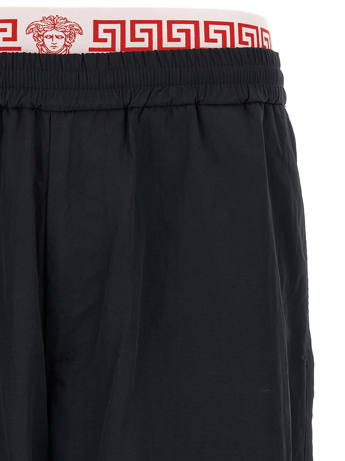 Versace Black Polyamide Joggers (Workout Pants)