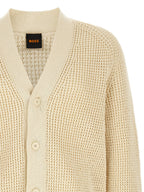 Hugo Boss Beige Cotton Cardigan
