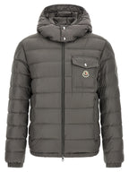 Moncler Gray Polyamide Full-Length Jacket