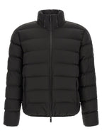 Moncler Black Polyester Full-Length Jacket