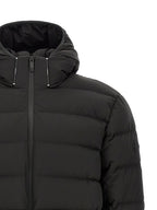 Moncler Black Polyester Full-Length Jacket