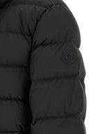 Moncler Black Polyester Full-Length Jacket