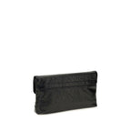 Balenciaga Black Lamb Ovis Aries Clutch Bag