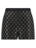 Gucci Black Viscose Bermuda Shorts