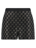 Gucci Black Viscose Bermuda Shorts
