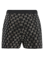 Gucci Black Viscose Bermuda Shorts