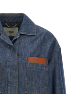 Fendi Blue Cotton Denim Jacket