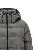 Moncler Gray Polyamide Full-Length Jacket