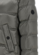 Moncler Gray Polyamide Full-Length Jacket