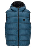 Moncler Blue Polyamide Full-Length Jacket