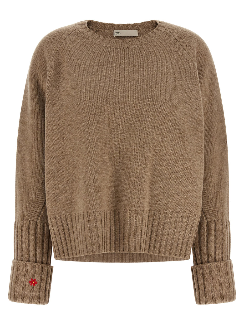 Tory Burch Beige Wool Cardigan