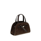 Tory Burch Brown Suede Leather Handbag