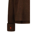 Tory Burch Brown Wool Oves Aries Sweatshirt