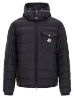 Moncler Blue Polyamide Full-Length Jacket