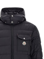 Moncler Blue Polyamide Full-Length Jacket