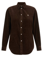 Polo Ralph Lauren Brown Cotton Blouse