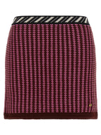Versace Multicolor Virgin Wool Long Skirt