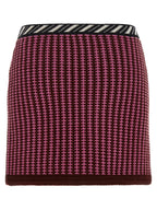 Versace Multicolor Virgin Wool Long Skirt