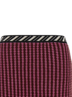 Versace Multicolor Virgin Wool Long Skirt
