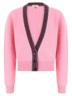 Versace Multicolor Virgin Wool Cardigan