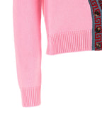 Versace Multicolor Virgin Wool Cardigan