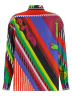 Versace Multicolor Silk Blouse