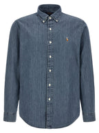 Polo Ralph Lauren Blue Cotton Blouse