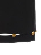 Versace Black Virgin Wool Long Skirt
