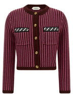 Versace Multicolor Virgin Wool Cardigan