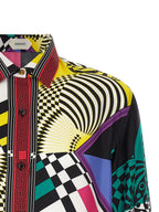 Versace Multicolor Silk Blouse