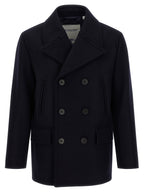 Burberry Blue Wool Coat