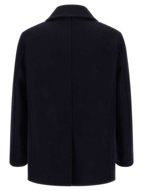 Burberry Blue Wool Coat