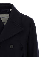 Burberry Blue Wool Coat
