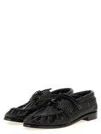Saint Laurent Black Calfskin Slip-On Loafers