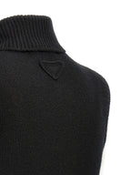 Prada Black Cashmere Sleeveless Jacket