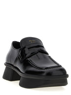 Prada Black Calfskin Slip-On Loafers