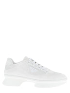 Prada White Polyester Athletic Sneakers