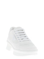 Prada White Polyester Athletic Sneakers
