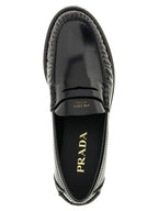 Prada Black Calfskin Slip-On Loafers